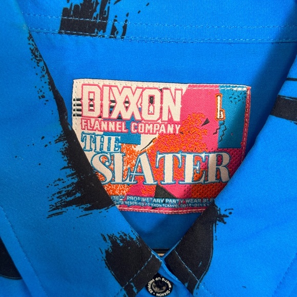 DIXXON Blue Casual Button Down Shirt - Picture 3 of 5